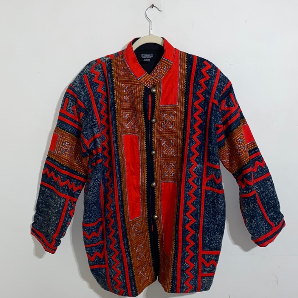 The J. Peterman Co “Thai Hmong” Hemp Indigo Jacket